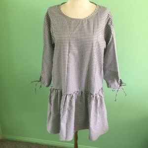 Final saleSize S/CH checkers mini dress/ tunic top